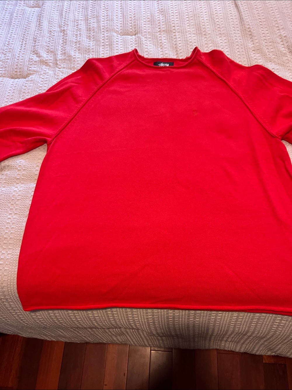 Stussy Women’s Scoop Neck Sweater in Vivid Red